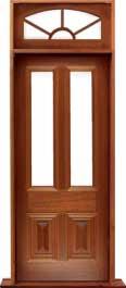 glazed cricket bat: double door +  two sidelights