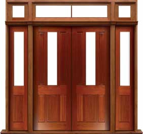 paddington: single door +  two sidelights